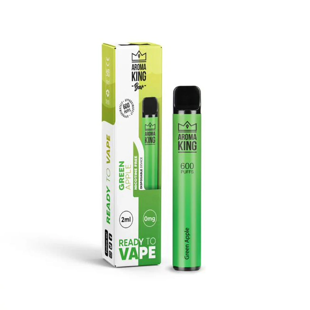 Aroma King Bar 600 Green Apple Disposable Vape