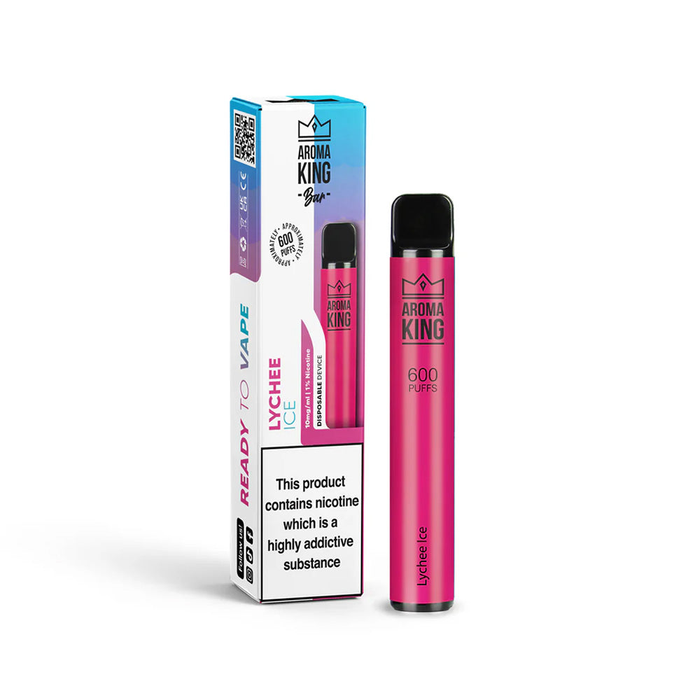 Aroma King Bar 600 Lychee Ice Disposable Vape