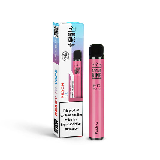 Aroma King Bar 600 Peach Ice Disposable Vape