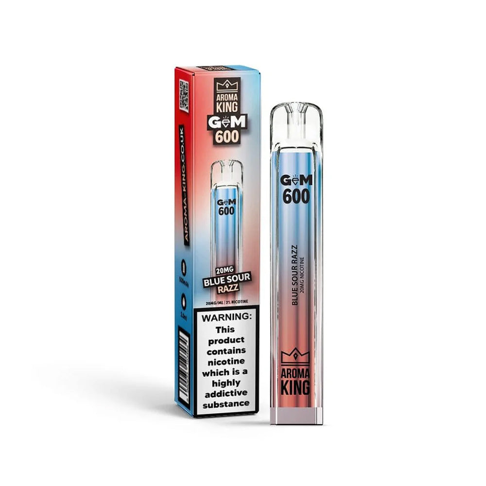 Aroma King GEM 600 Blue Sour Razz Disposable Vape