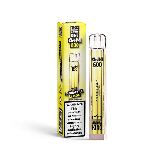 Aroma King GEM 600 Pineapple Lemon Disposable Vape