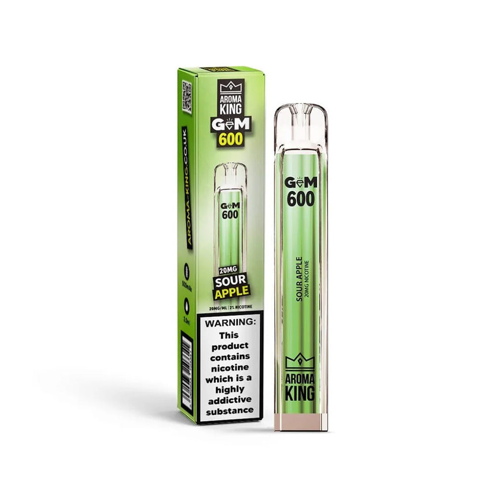 Aroma King GEM 600 Sour Apple Disposable Vape