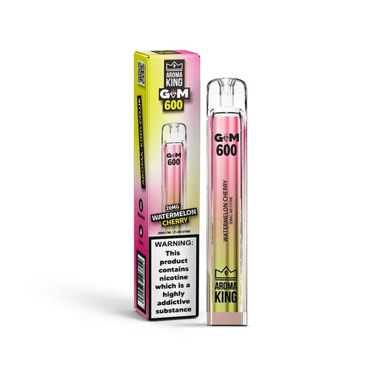 Aroma King GEM 600 Watermelon Cherry Disposable Vape