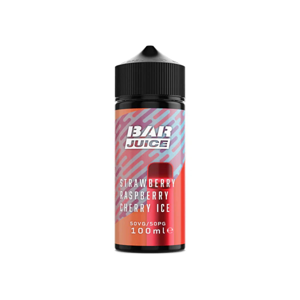 Bar Juice 100ml Shortfill Strawberry Raspberry Cherry Ice 0mg