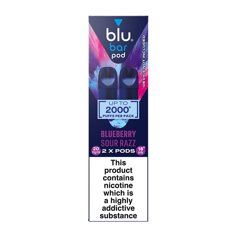 Blu Bar Blueberry Sour Razz Pods (2 Pack)