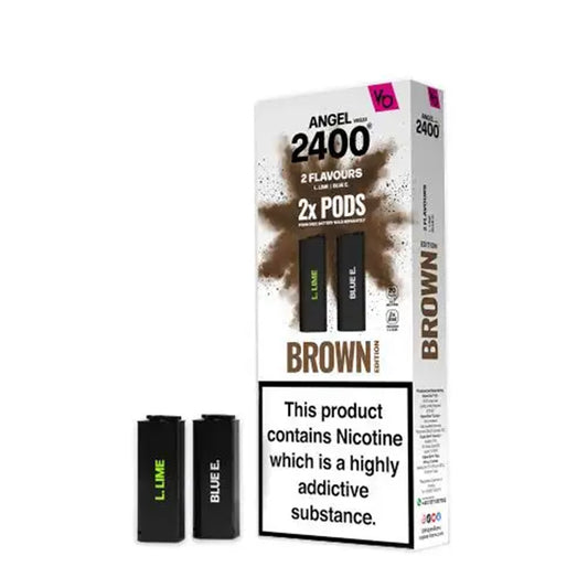 Vapes Bars Angel 2400 Brown Edition Prefilled Pods (2 Pack)