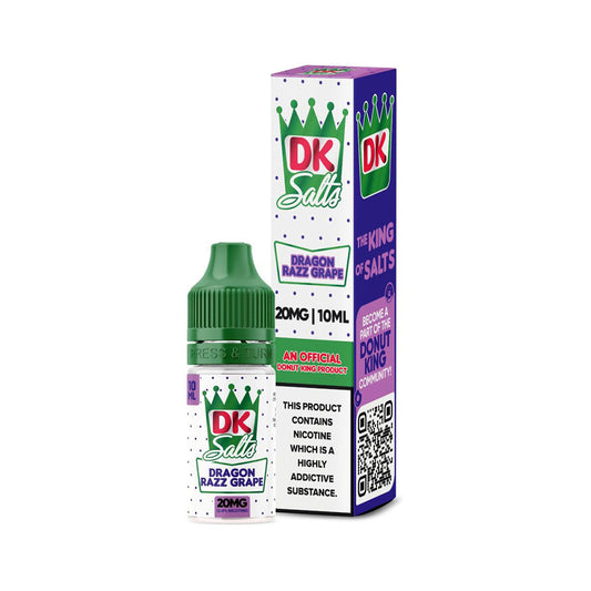 Donut King Salts Dragon Razz Grape E Liquid 10ml