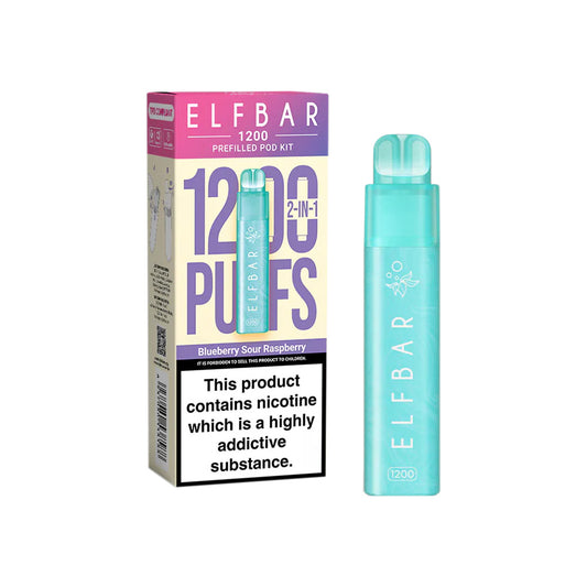 Elf Bar 1200 Blueberry Sour Raspberry Prefilled Pod Vape