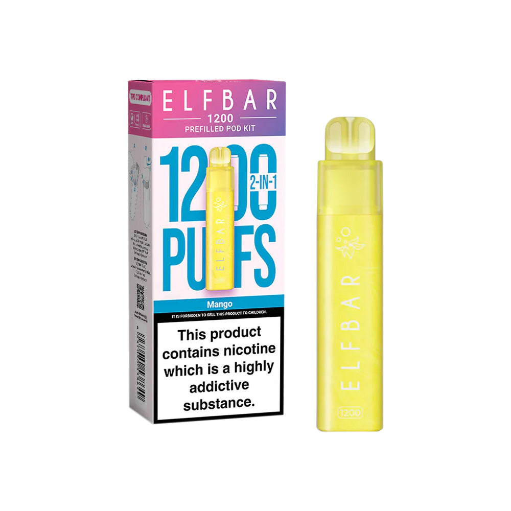 Elf Bar 1200 Mango Prefilled Pod Vape