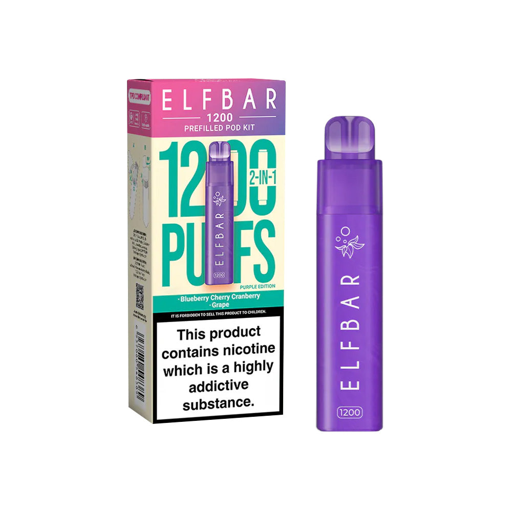 Elf Bar 1200 Purple Edition Pod Vape