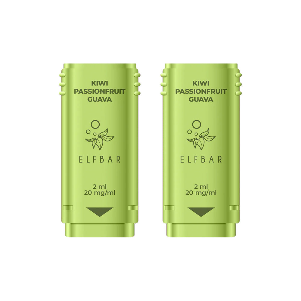 ELF Bar 1200 Kiwi Passion Fruit Guava Pods (2 Pack)