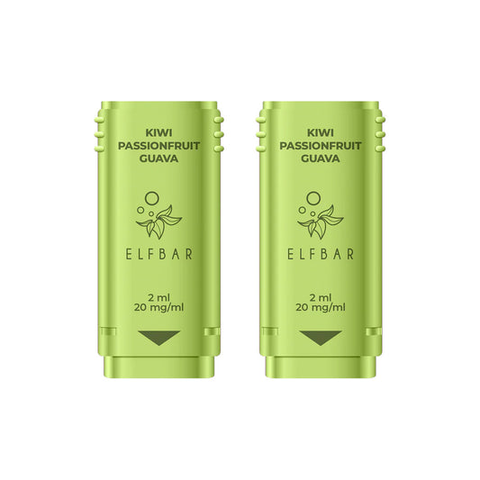 ELF Bar 1200 Kiwi Passion Fruit Guava Pods (2 Pack)