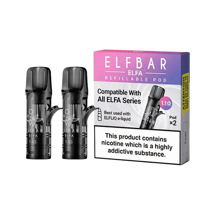 Elf Bar ELFA Pro Refillable Pods (2 Pack) | Free UK Delivery