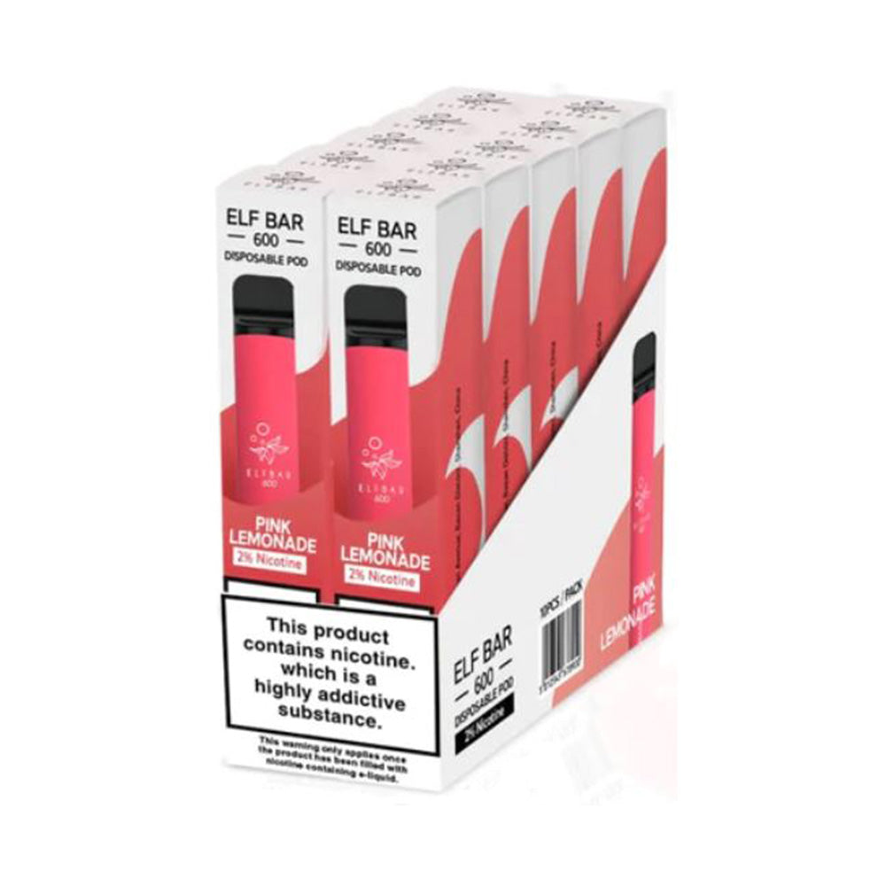 Elf Bar 600 Pink Lemonade - 10 Pack