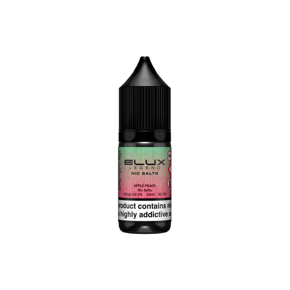 Elux Legend Nic Salts Apple Peach E Liquid 10ml