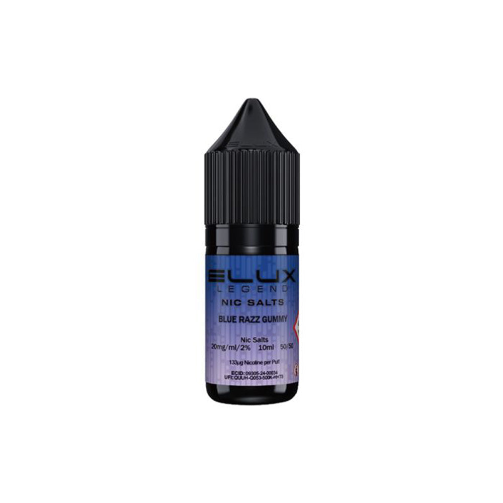 Elux Legend Nic Salts Blue Razz Gummy E Liquid 10ml