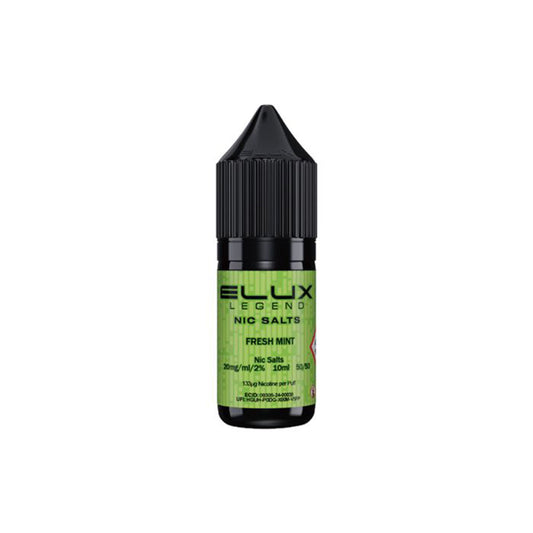 Elux Legend Nic Salts Fresh Mint E Liquid 10ml