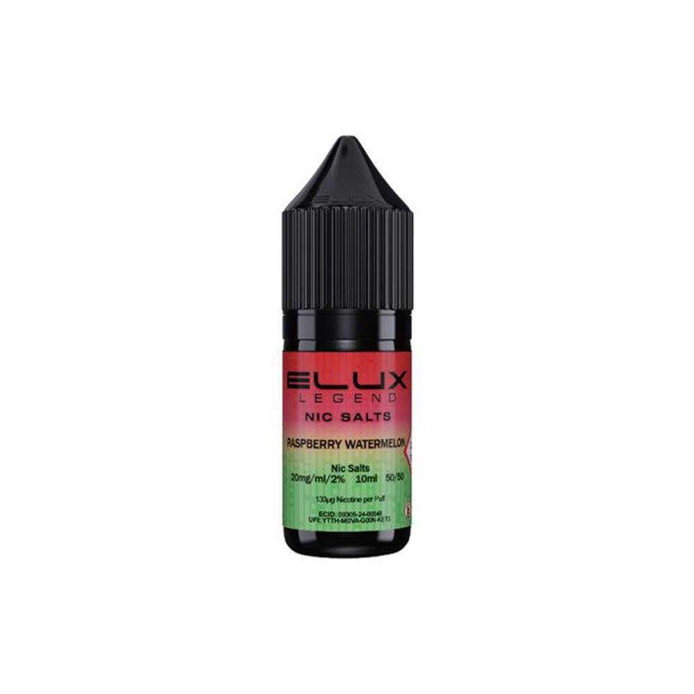 Elux Legend Nic Salts Raspberry Watermelon E Liquid 10ml