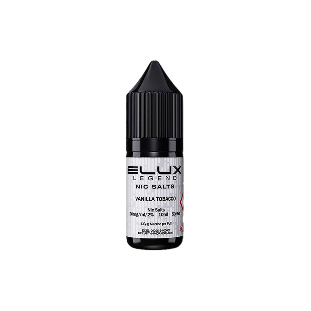 Elux Legend Nic Salts Vanilla Tobacco E Liquid 10ml