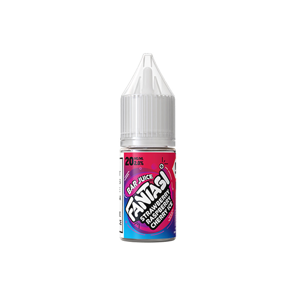 Fantasi Bar Salts Strawberry Raspberry Cherry Ice E Liquid 10ml