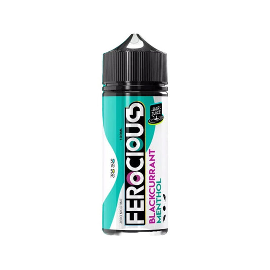 Fantasi Ferocious Bar Juice 100ml Shortfill E Liquid Blackcurrant Menthol