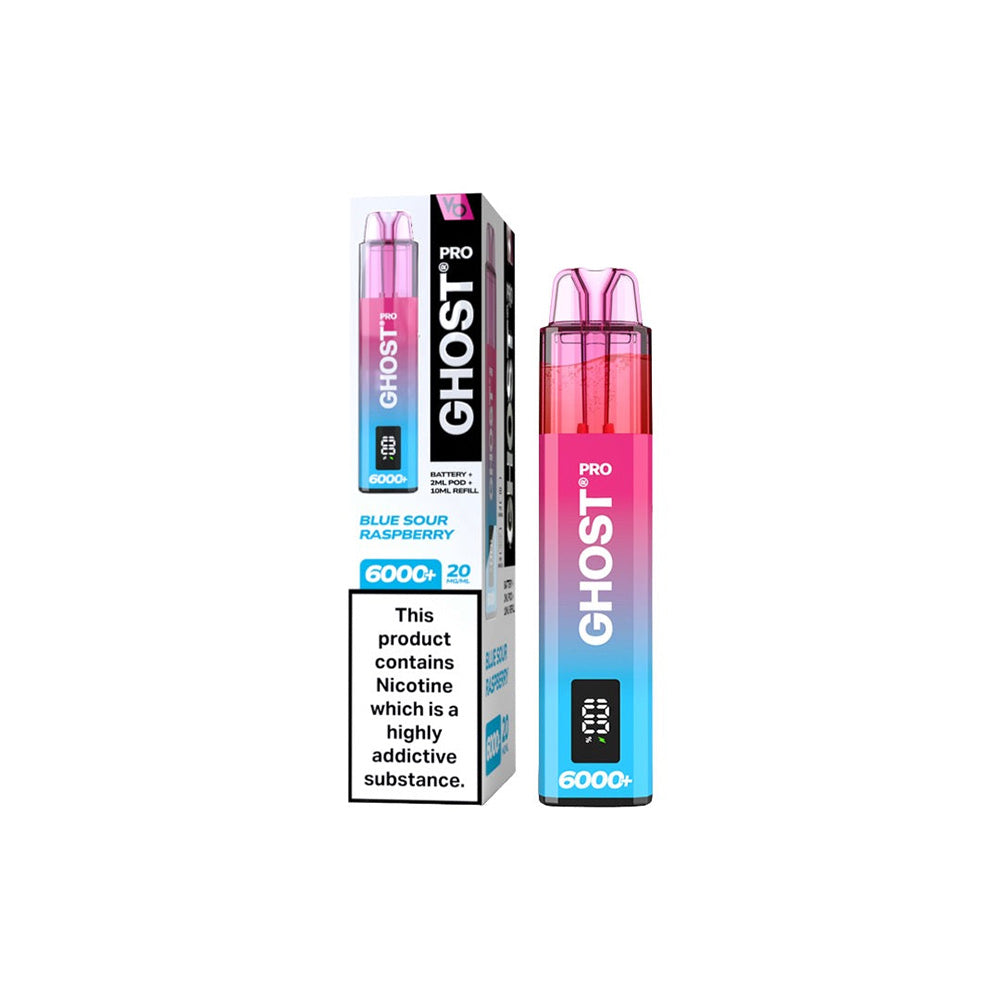 Ghost Pro 6000+ Blue Sour Raspberry Disposable Vape