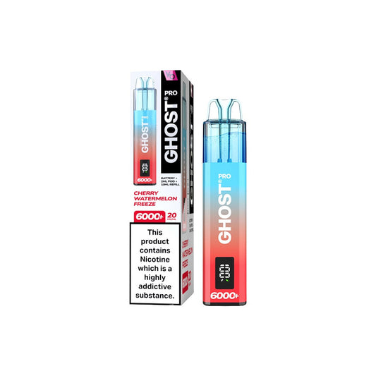 Ghost Pro 6000+ Cherry Watermelon Freeze Disposable Vape