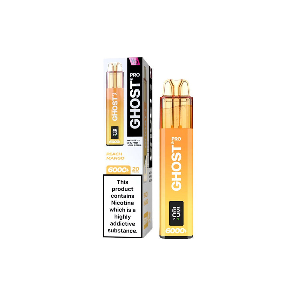 Ghost Pro 6000+ Peach Mango Disposable Vape