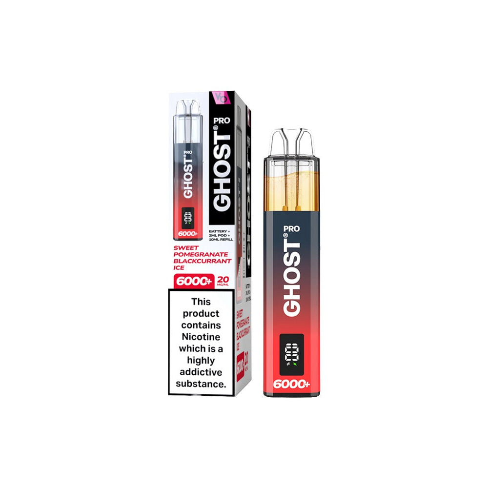 Ghost Pro 6000+ Sweet Pomegranate Blackcurrant Ice Disposable Vape