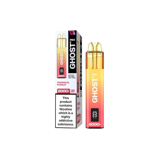 Ghost Pro 6000+ Tropical Punch Disposable Vape