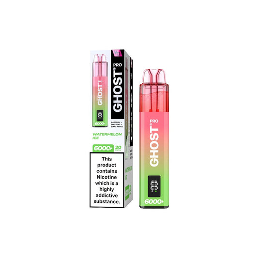 Ghost Pro 6000+ Watermelon Ice Disposable Vape