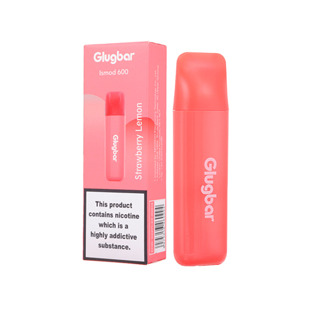 Glugbar Ismod 600 Strawberry Lemon Disposable Vape