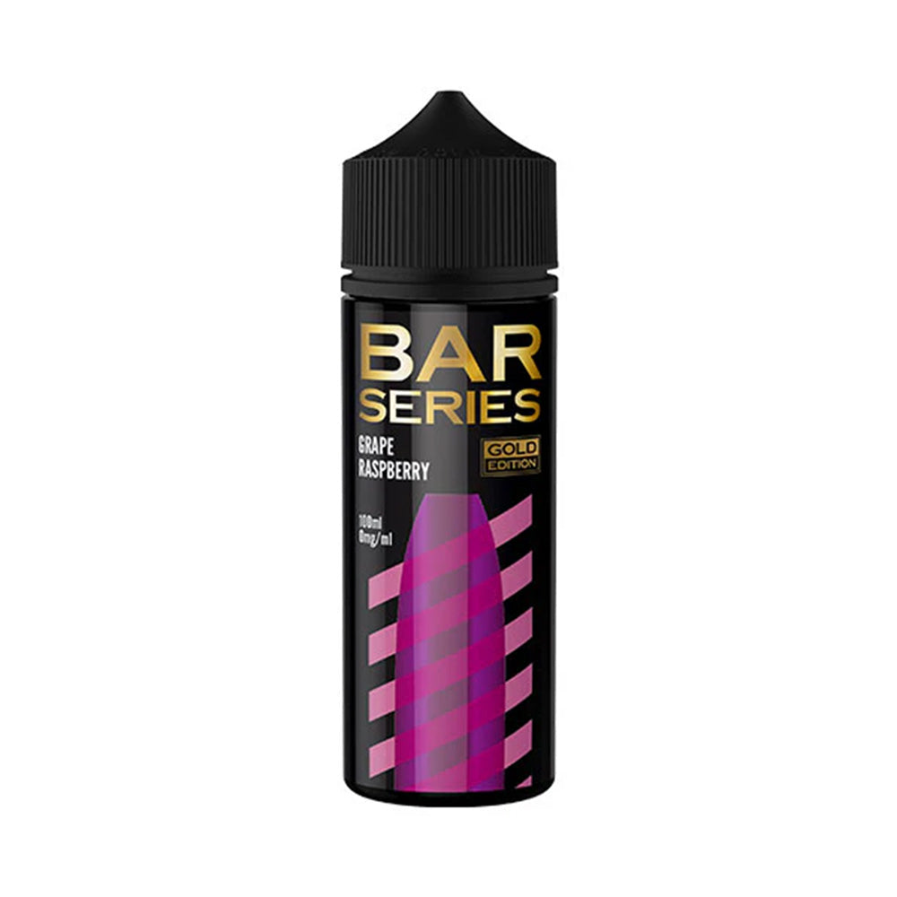 Bar Series Gold Edition 100ml Shortfill E-Liquid Grape Raspberry