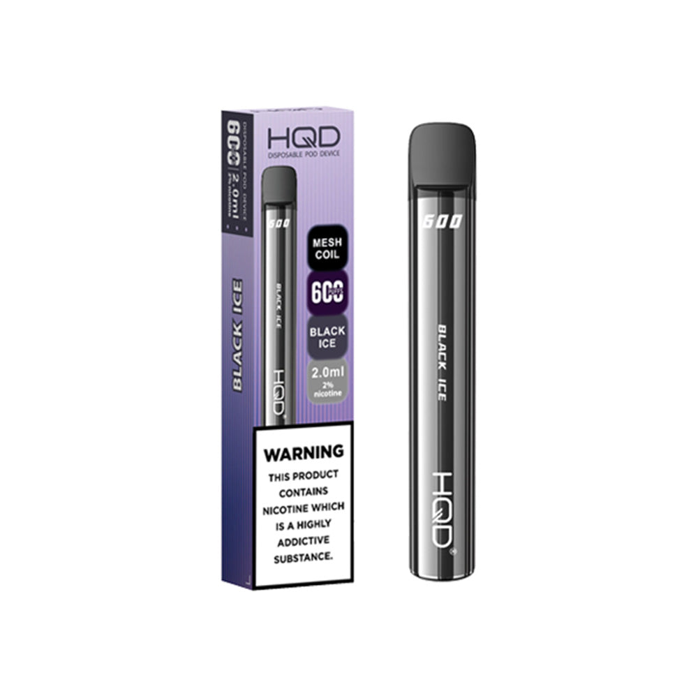 HQD 600 Black Ice Disposable Vape