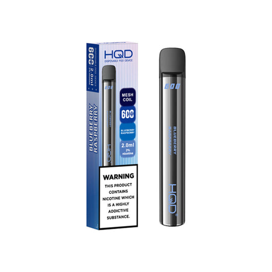 HQD 600 Blueberry Raspberry Disposable Vape