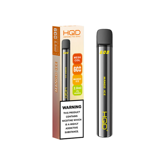 HQD 600 Mango Ice Disposable Vape