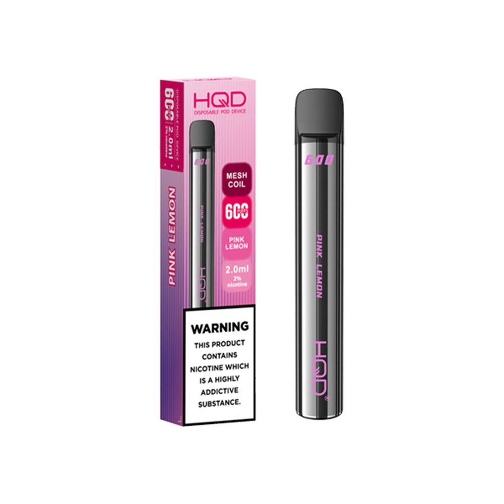 HQD 600 Pink Lemon Disposable Vape