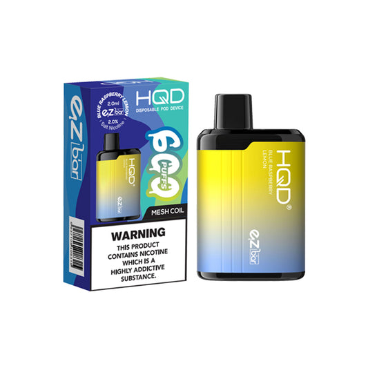 HQD EZ Bar Blue Raspberry Lemon Disposable Vape