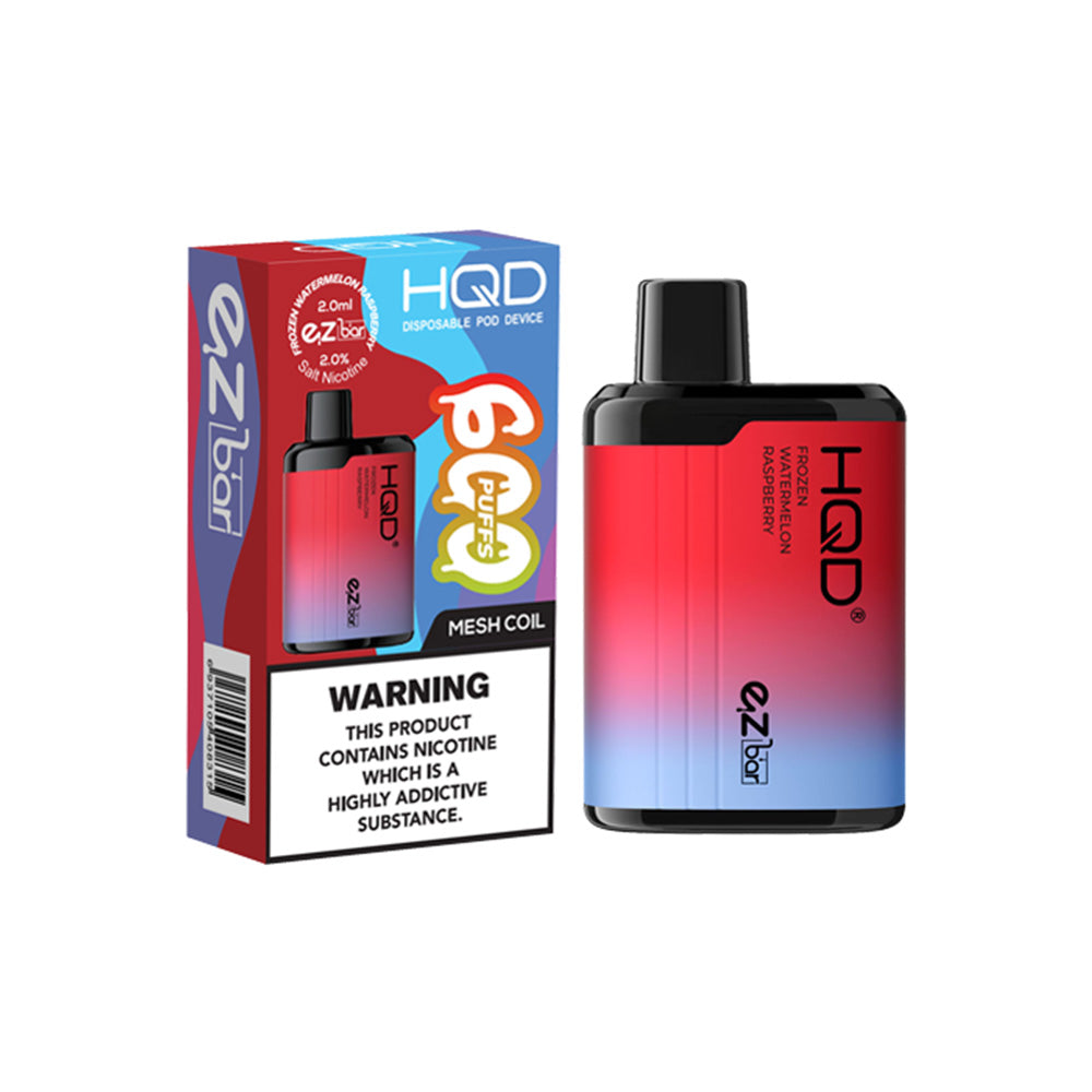 HQD EZ Bar Frozen Watermelon Raspberry Disposable Vape