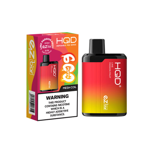 HQD EZ Bar Lime Passion Fruit Disposable Vape