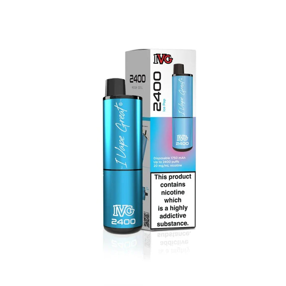 IVG 2400 Ice Blue Disposable Vape