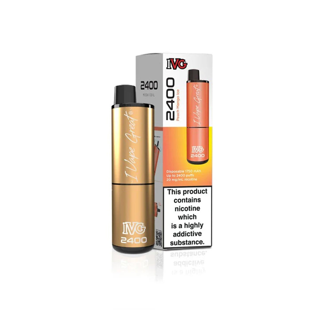 IVG 2400 Peach Mango Ice Disposable Vape