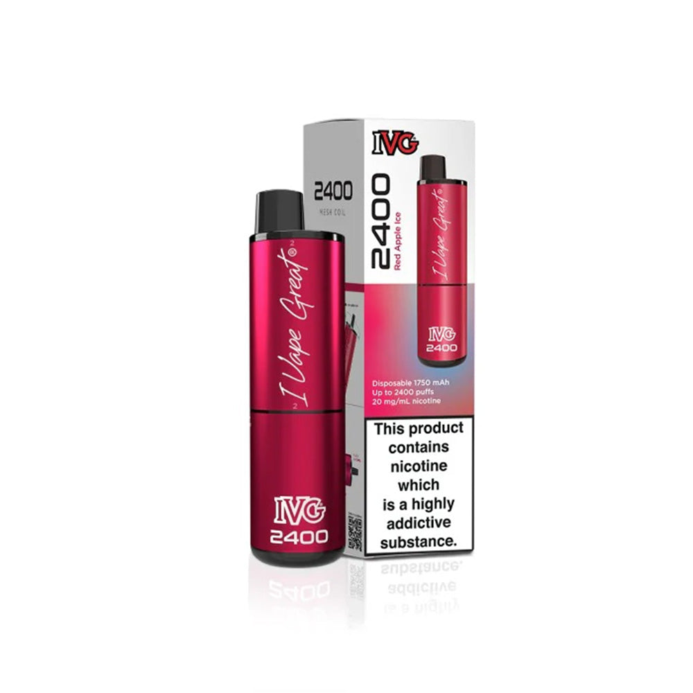 IVG 2400 Red Apple Ice Disposable Vape