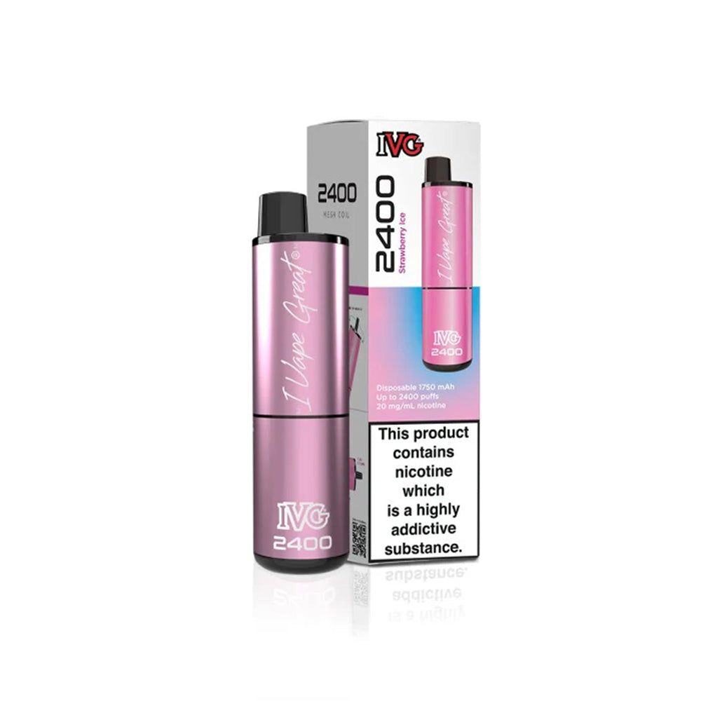 IVG 2400 Strawberry Ice Disposable Vape