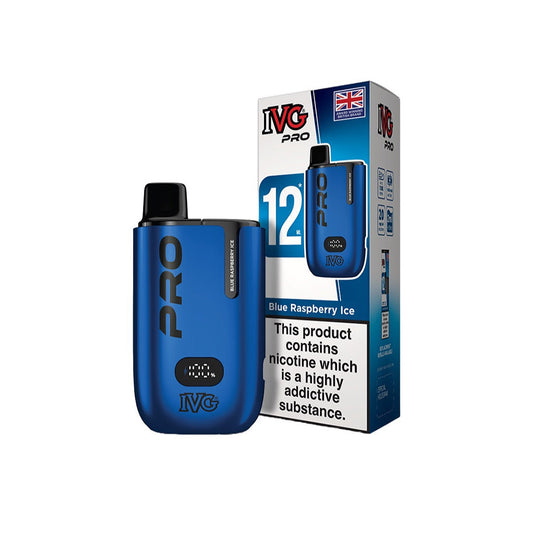 IVG Pro 12 Blue Raspberry Ice Vape Kit