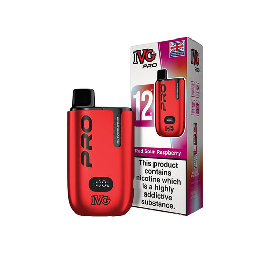 IVG Pro 12 Red Sour Raspberry Vape Kit