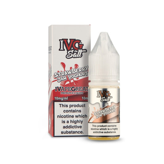 IVG Salt Strawberry Jam Yoghurt E Liquid 10ml