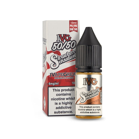 IVG Salt Strawberry Sensation E Liquid 10ml