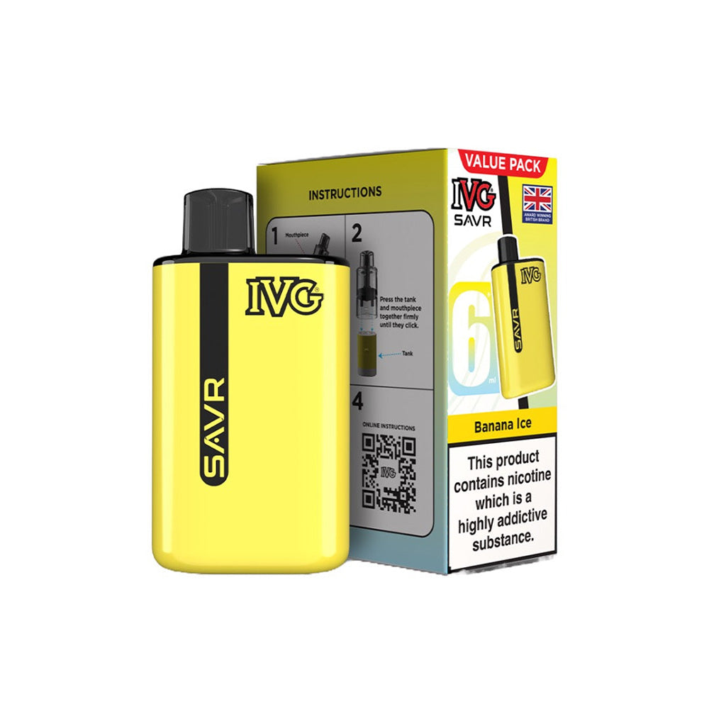 IVG SAVR Banana Ice Vape Kit