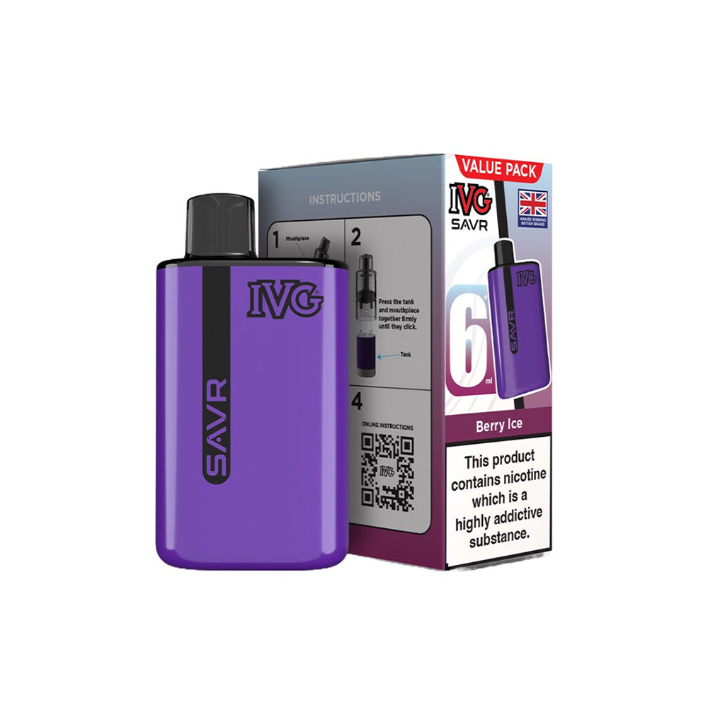 IVG SAVR Berry Ice Vape Kit